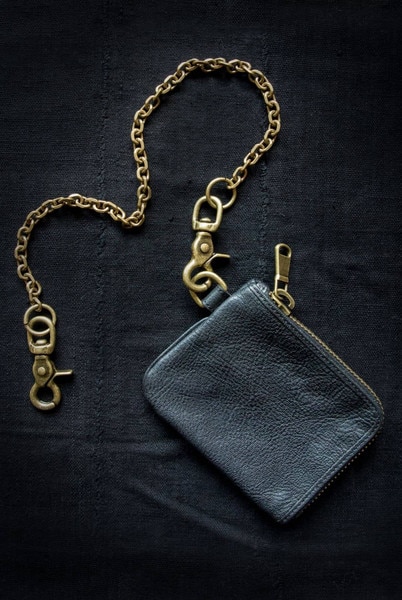 Rocker's Black Leather Wallet
